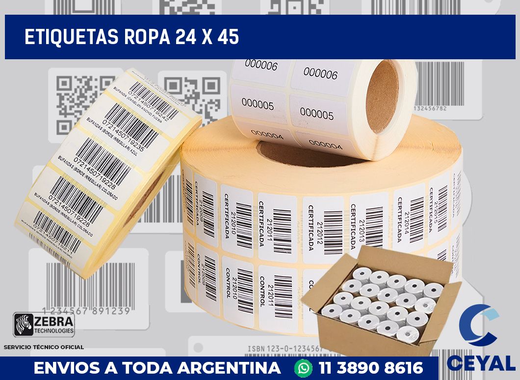 etiquetas ropa 24 x 45