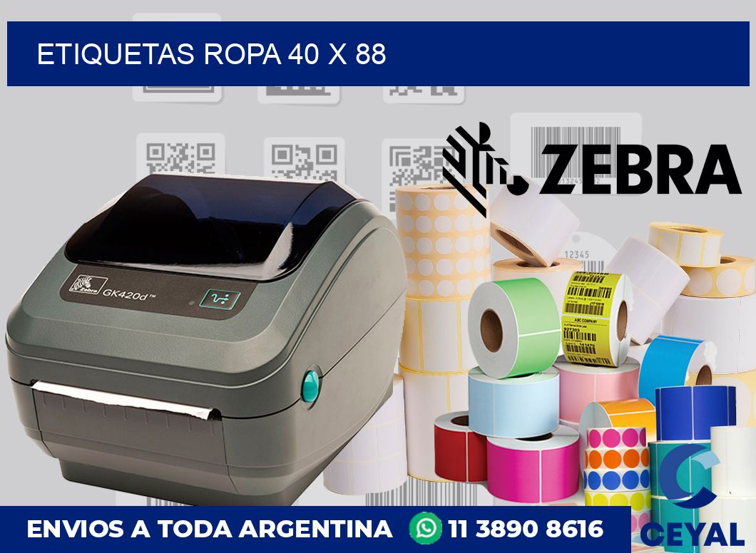 etiquetas ropa 40 x 88