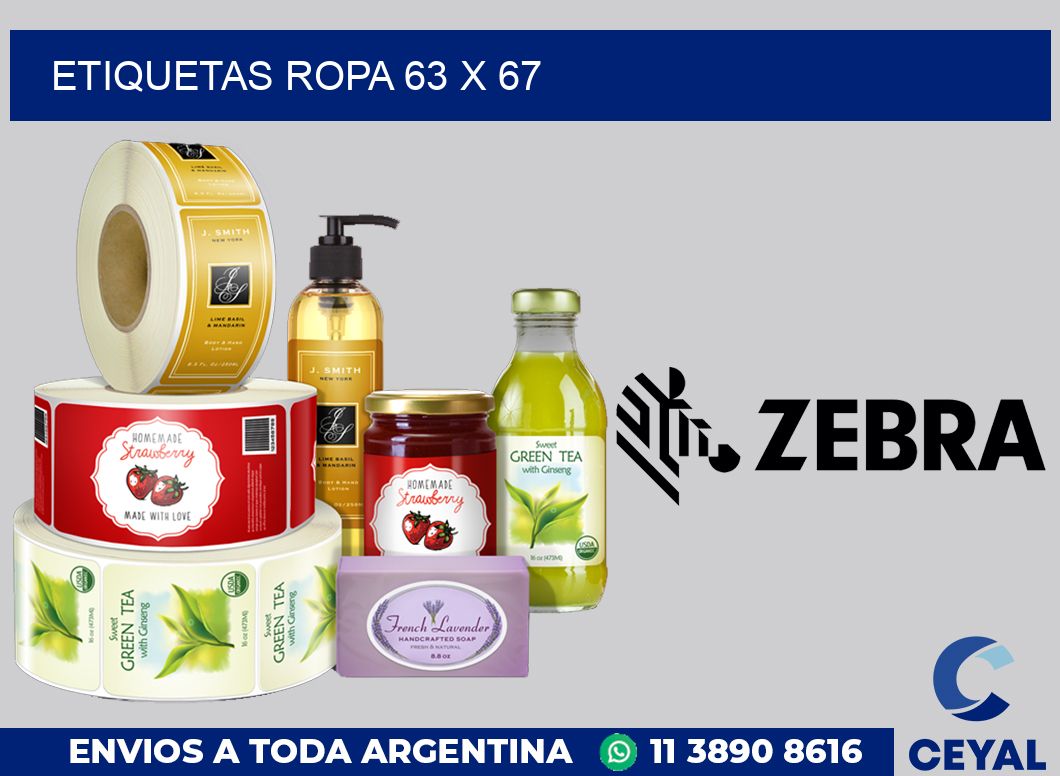 etiquetas ropa 63 x 67
