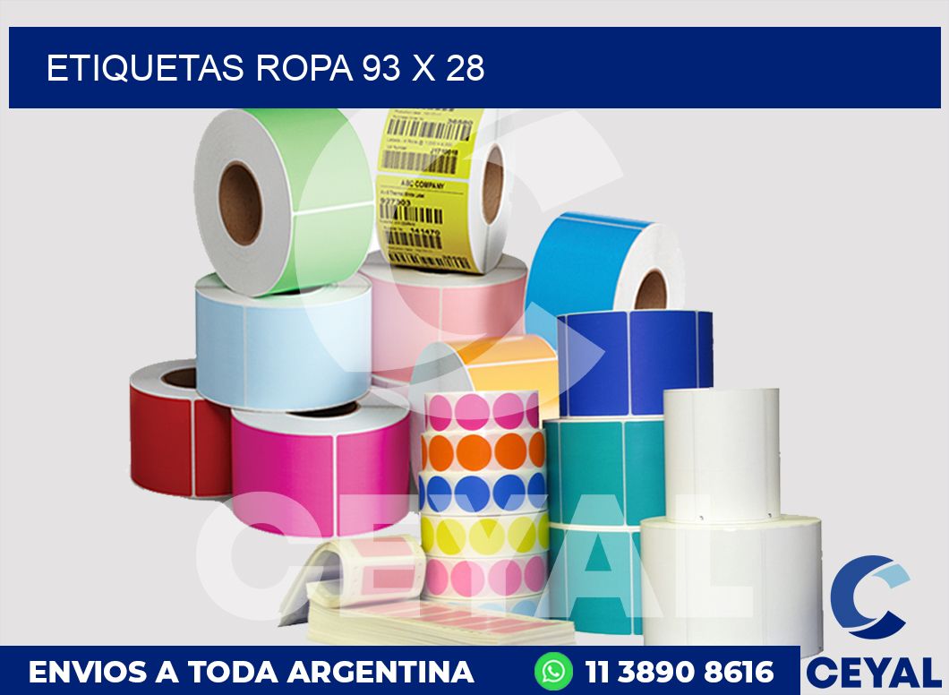 etiquetas ropa 93 x 28