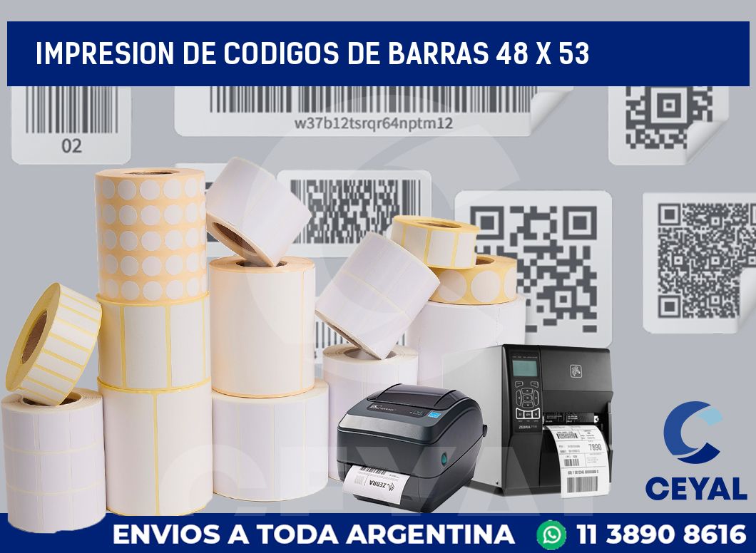 impresion de codigos de barras 48 x 53