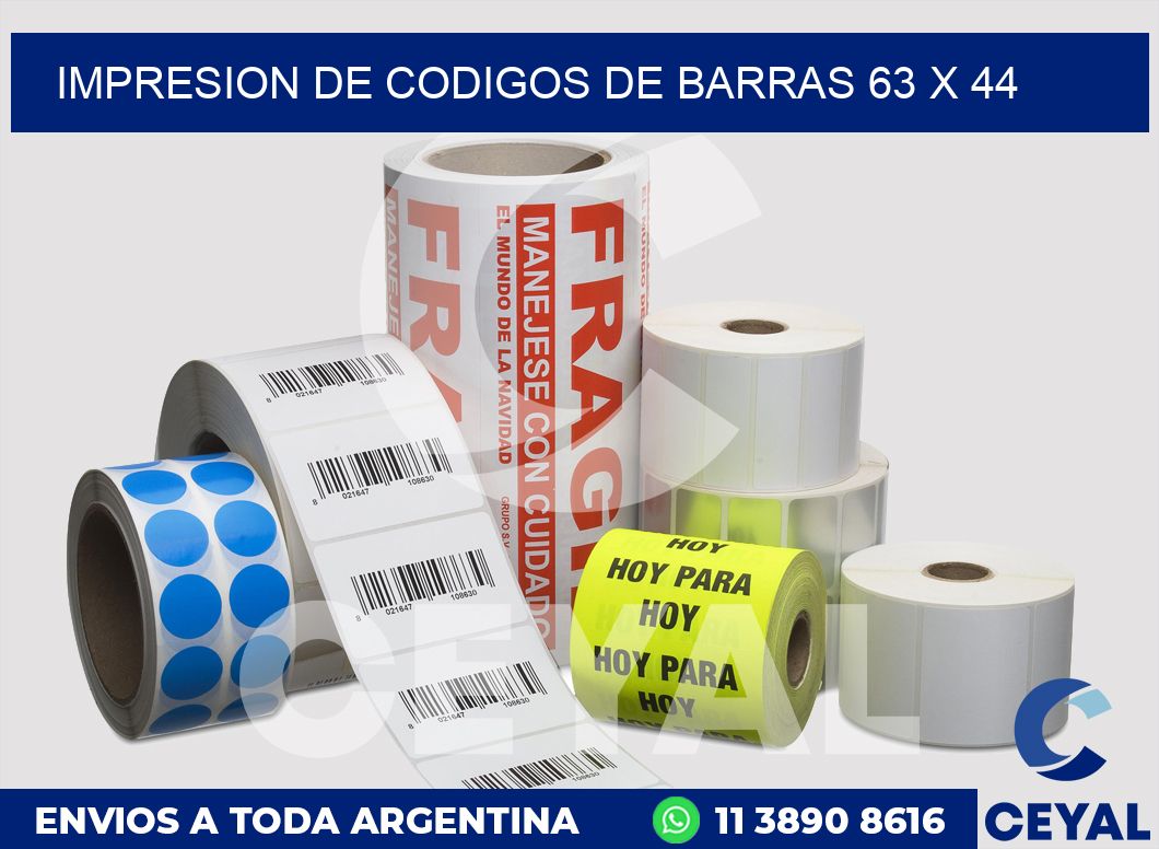 impresion de codigos de barras 63 x 44