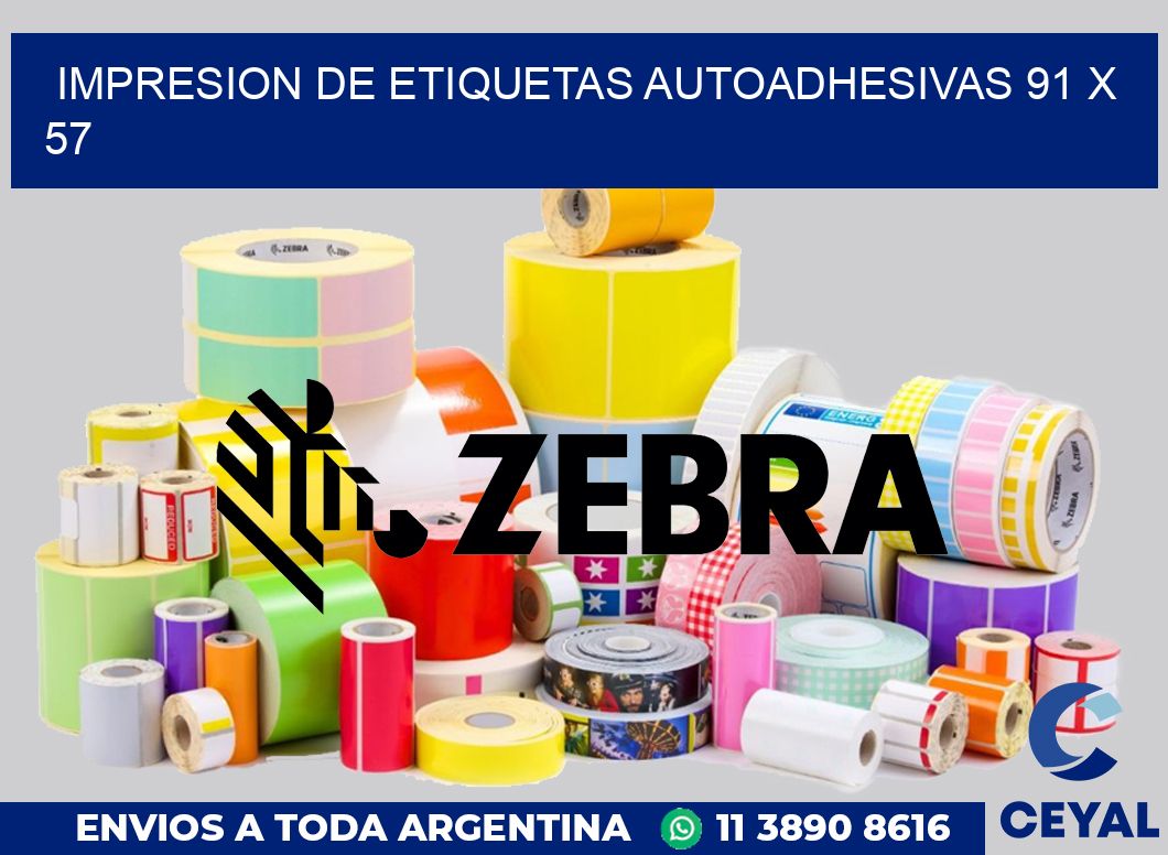 impresion de etiquetas autoadhesivas 91 x 57