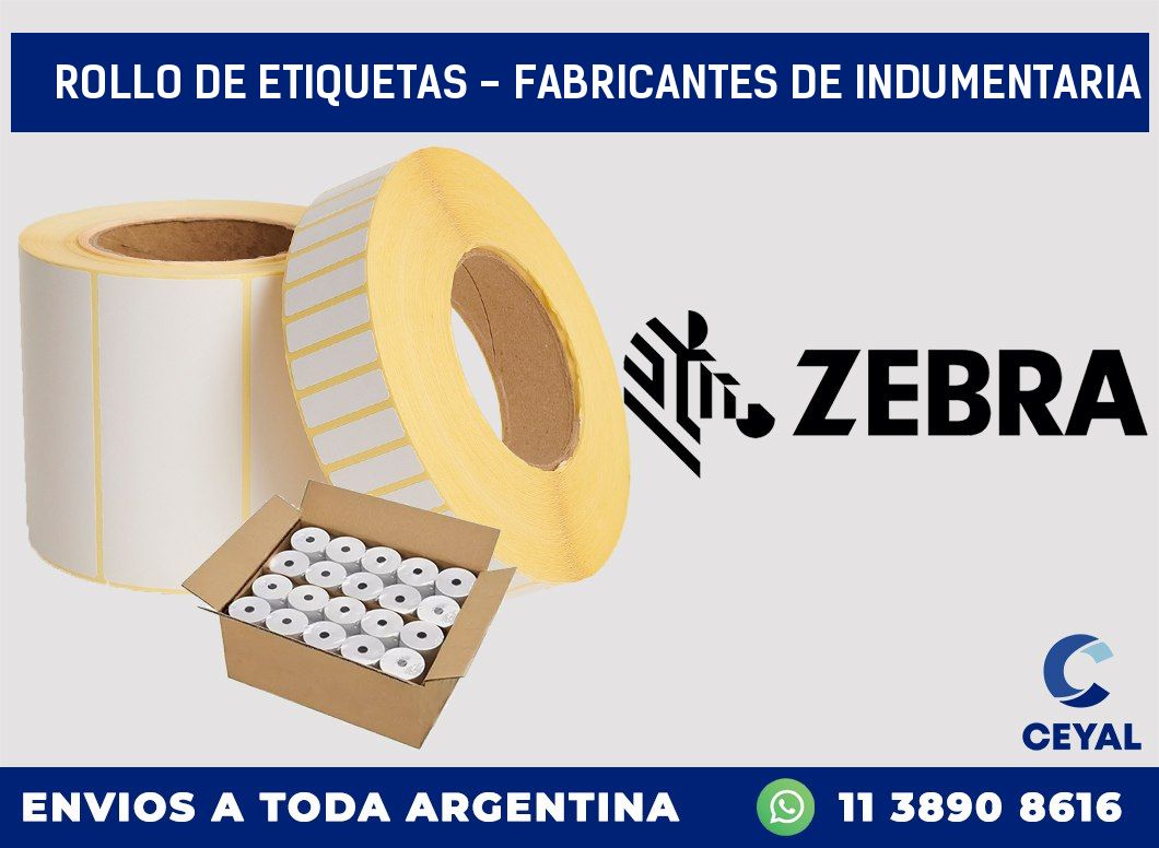 rollo de etiquetas – Fabricantes de indumentaria