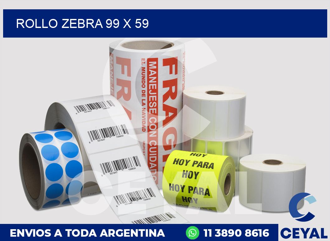 rollo zebra 99 x 59
