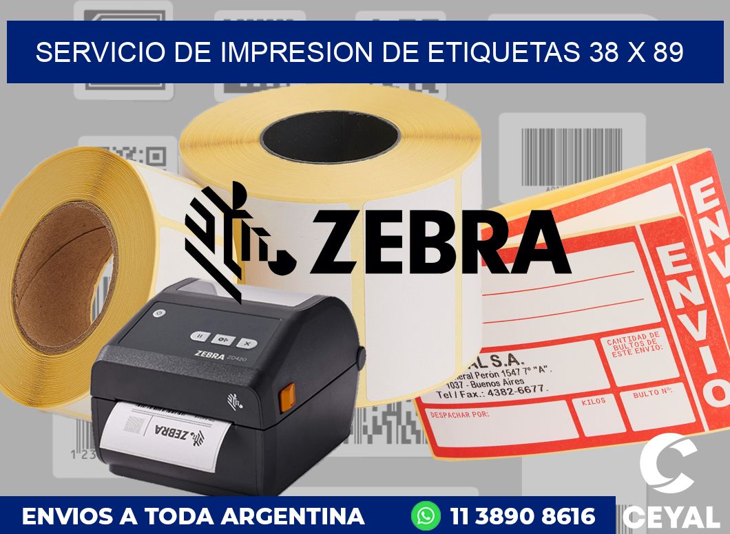 servicio de impresion de etiquetas 38 x 89