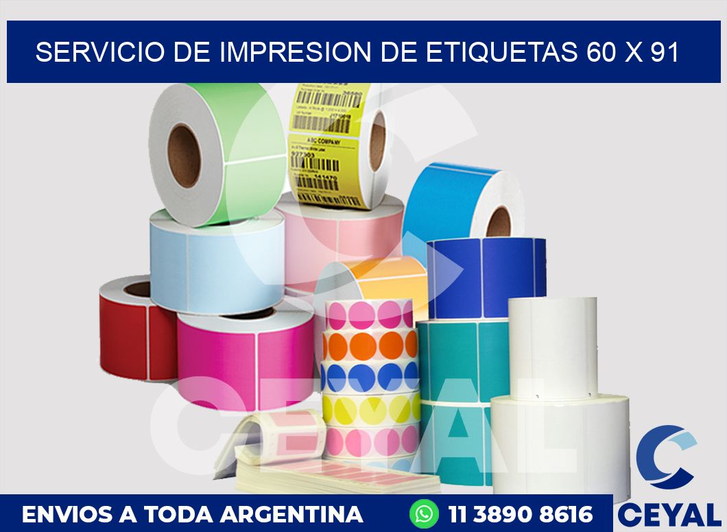 servicio de impresion de etiquetas 60 x 91