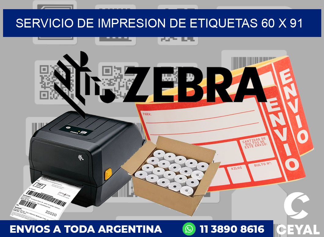 servicio de impresion de etiquetas 60 x 91