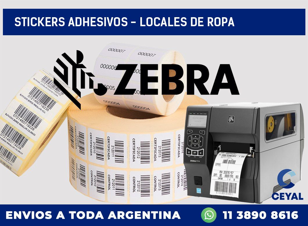 stickers adhesivos - Locales de ropa