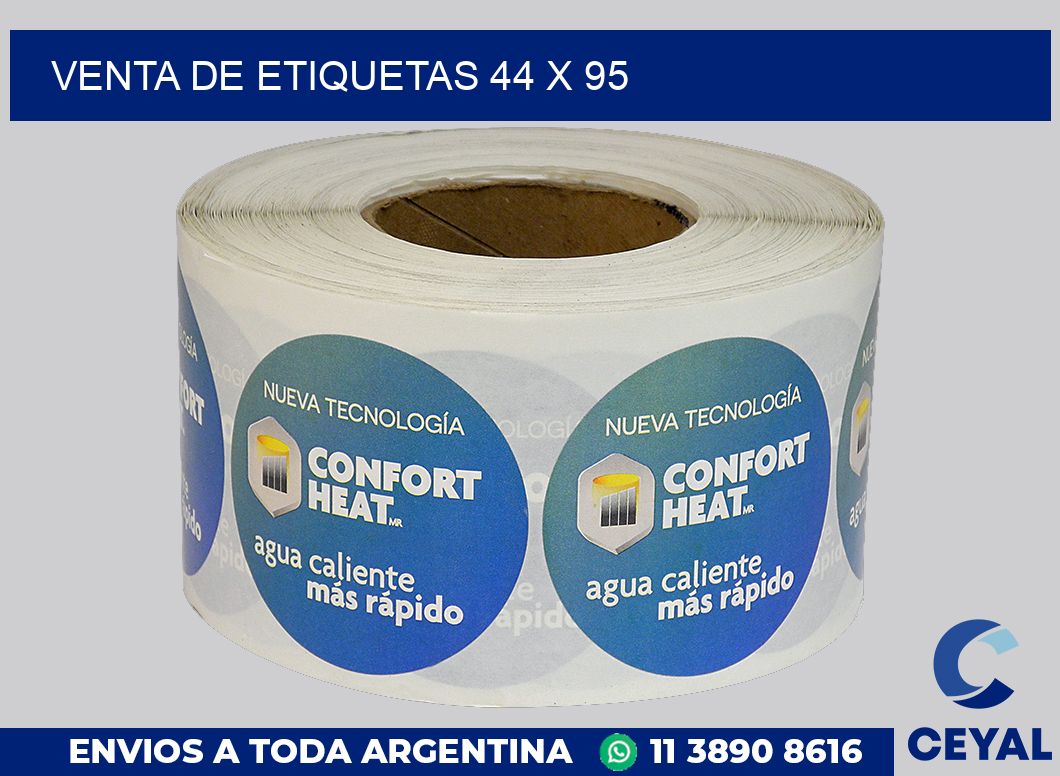 venta de etiquetas 44 x 95
