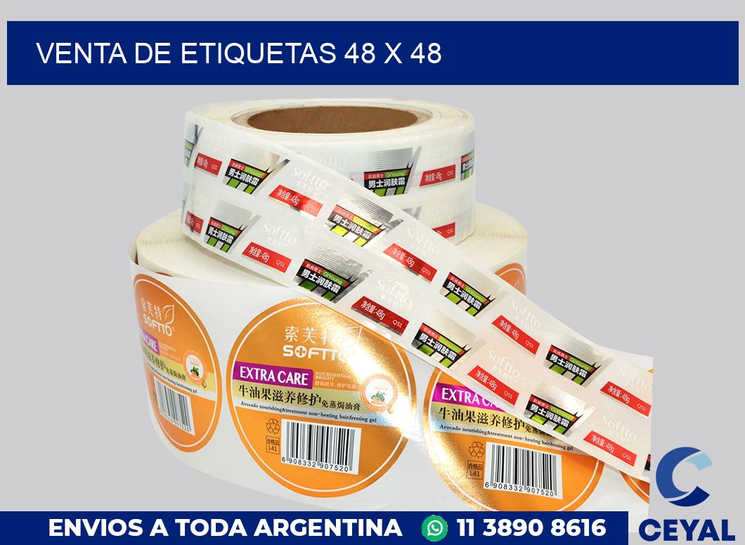 venta de etiquetas 48 x 48