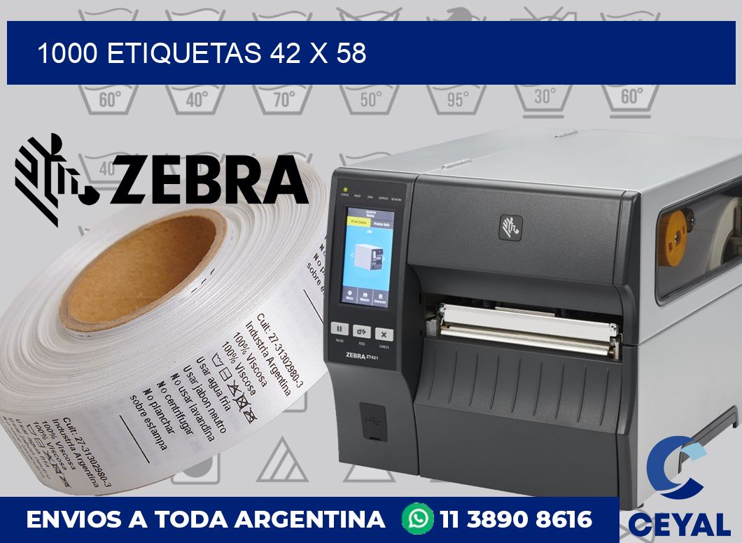 1000 etiquetas 42 x 58