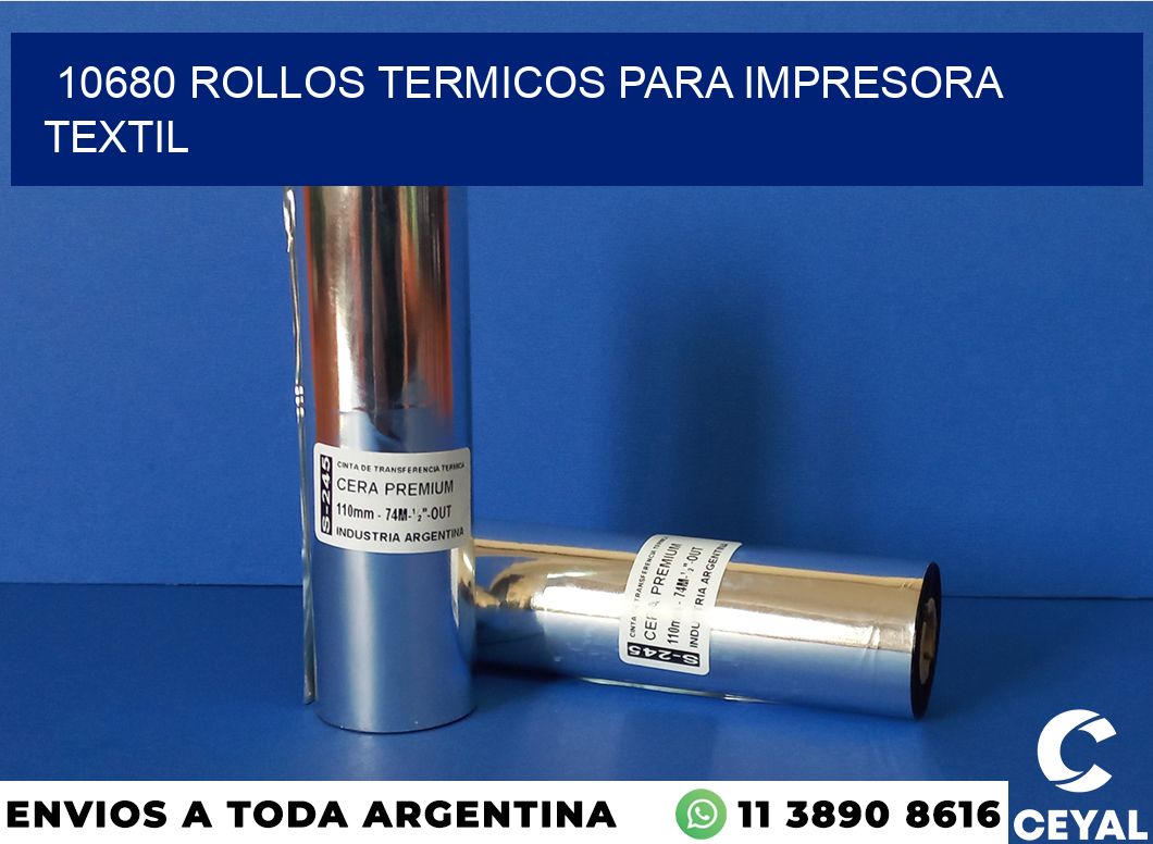 10680 rollos termicos para impresora textil