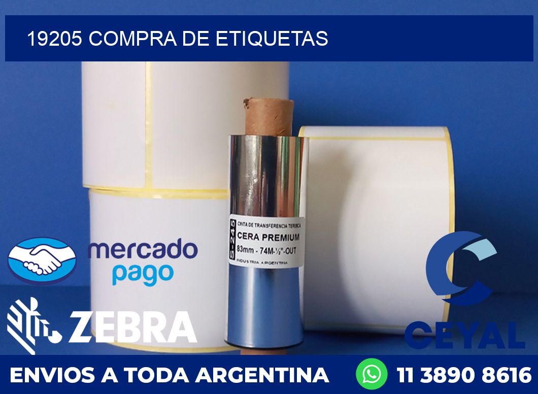 19205 compra de etiquetas