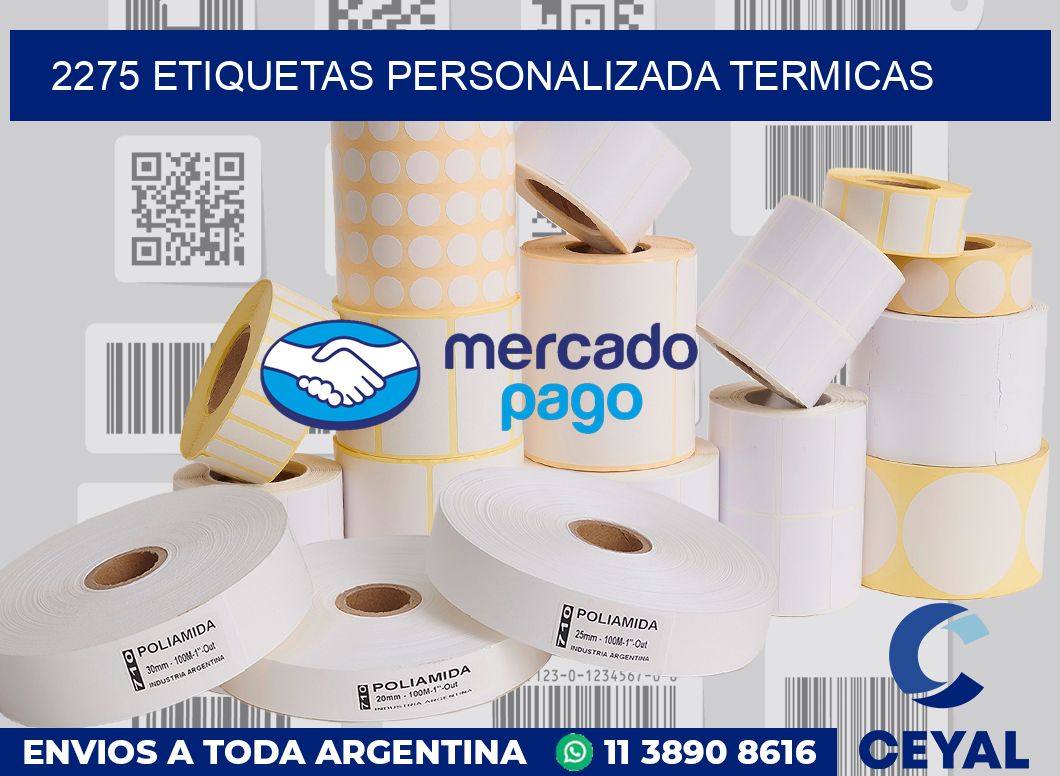 2275 etiquetas personalizada termicas
