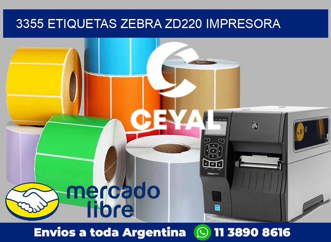 3355 etiquetas Zebra zd220 impresora