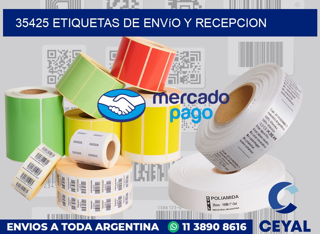 35425 Etiquetas de envío y recepcion