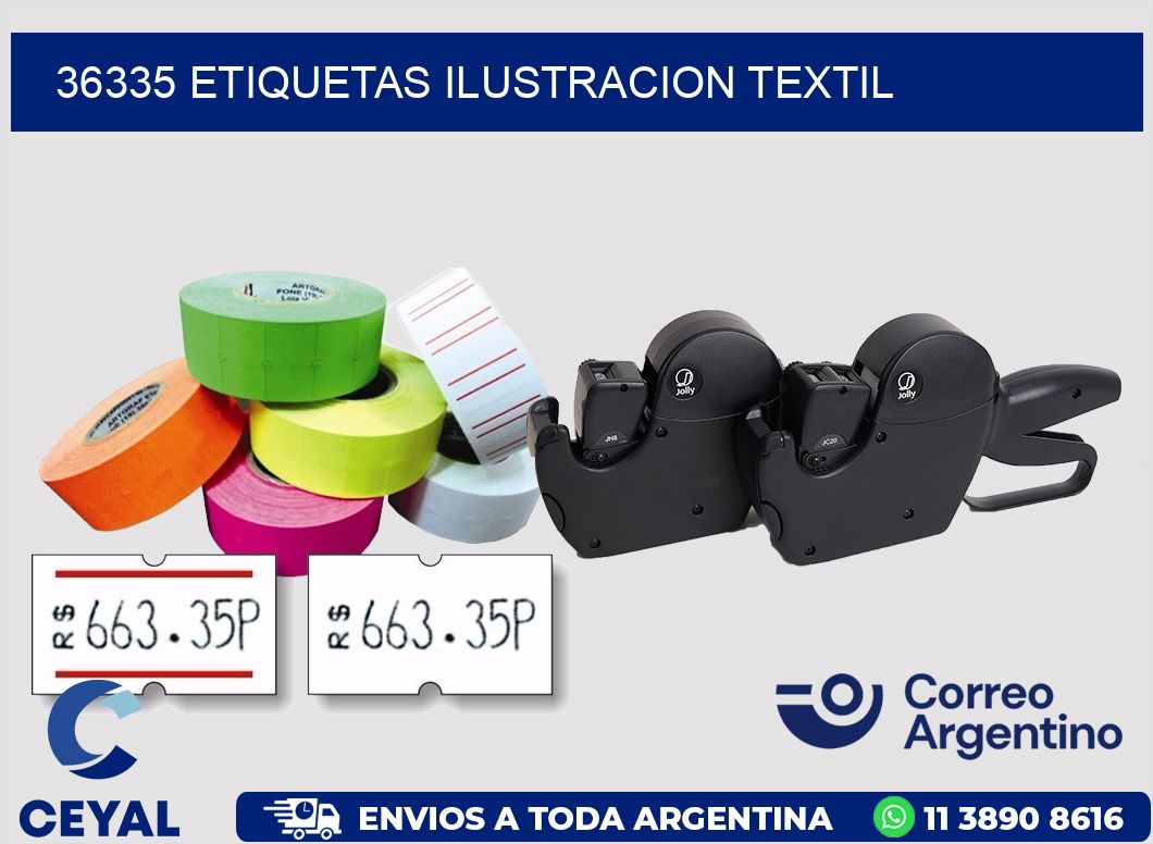 36335 etiquetas ilustracion textil