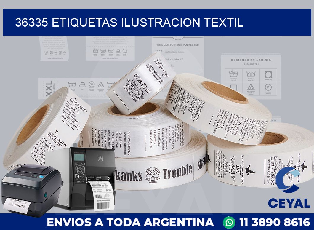 36335 etiquetas ilustracion textil
