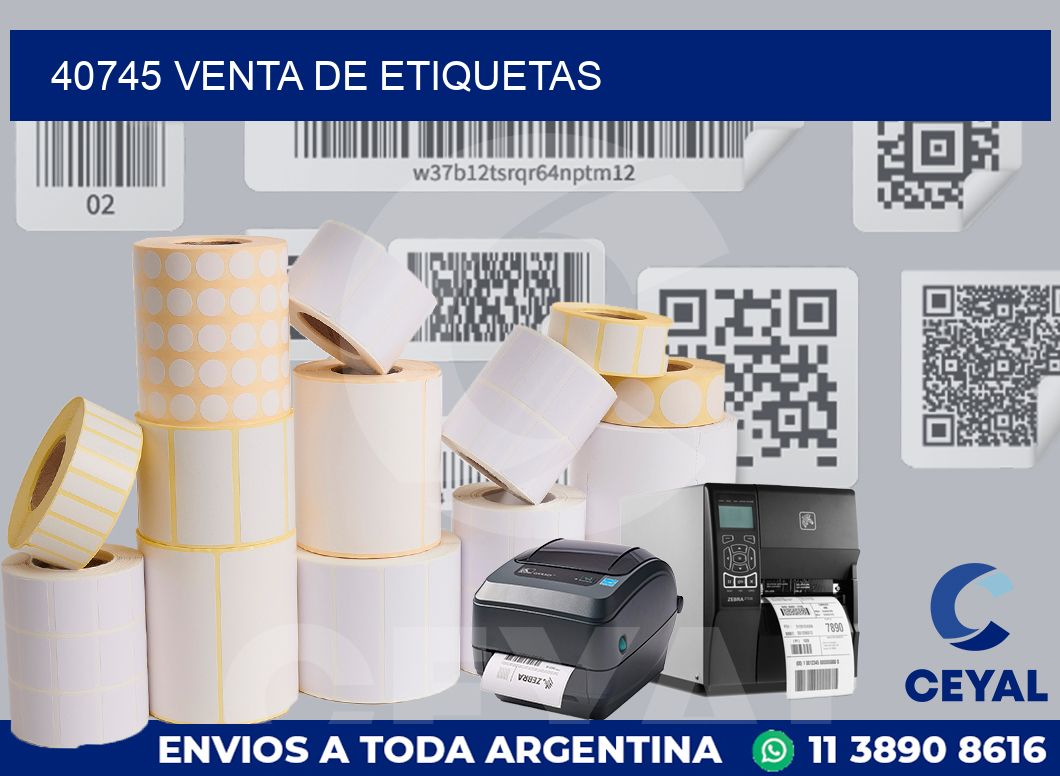 40745 Venta de etiquetas