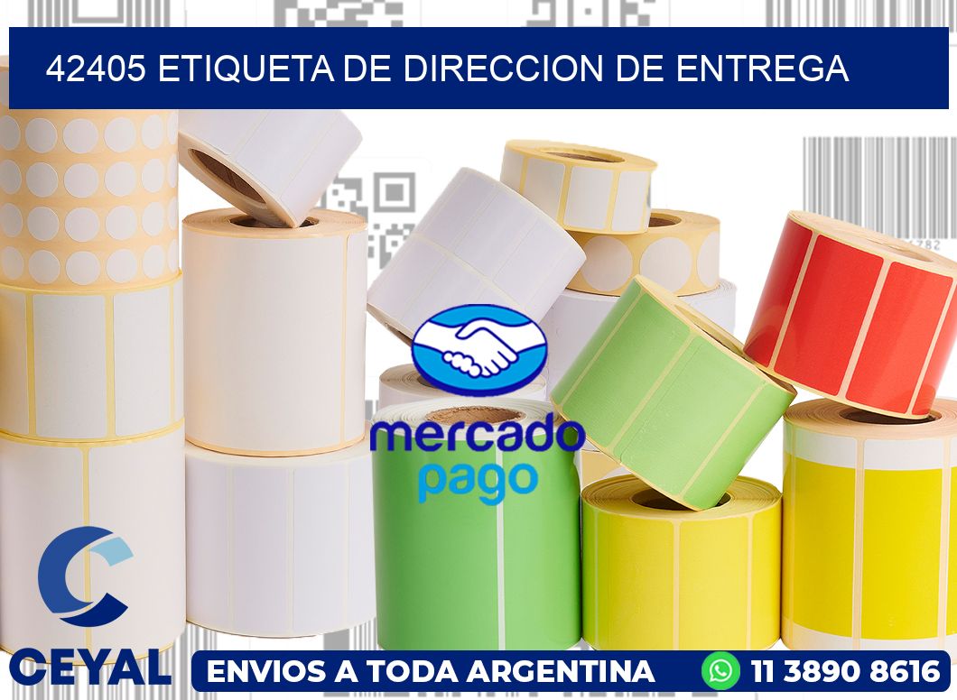 42405 Etiqueta de direccion de entrega