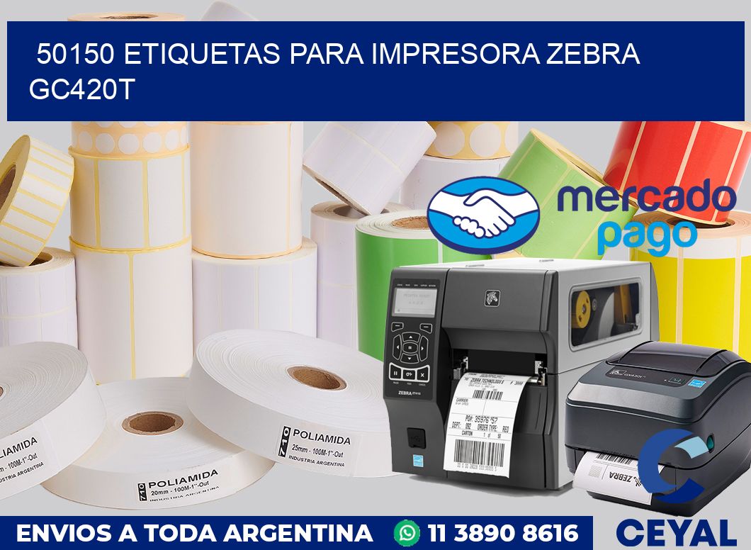50150 etiquetas para impresora zebra GC420T
