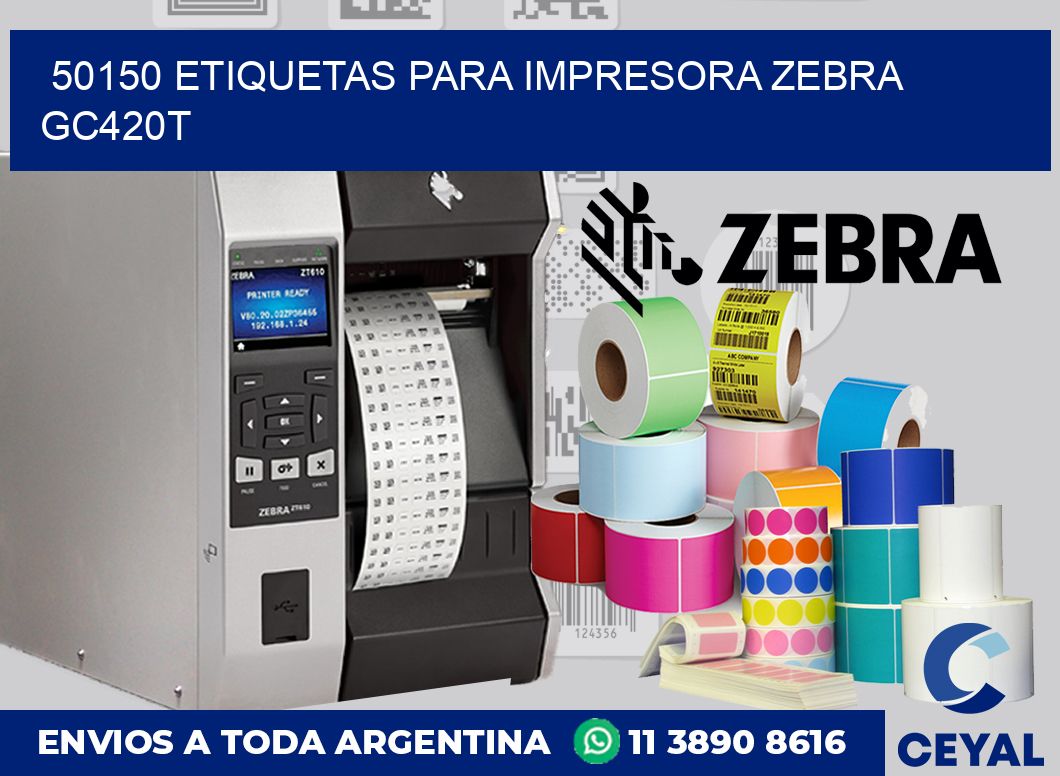 50150 etiquetas para impresora zebra GC420T