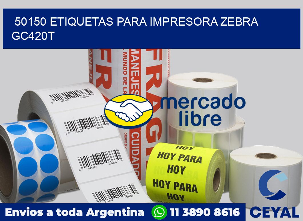 50150 etiquetas para impresora zebra GC420T