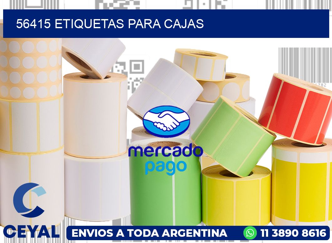 56415 etiquetas para cajas