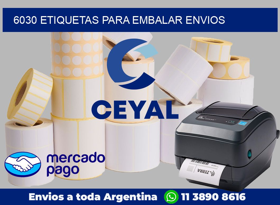 6030 Etiquetas para embalar envios