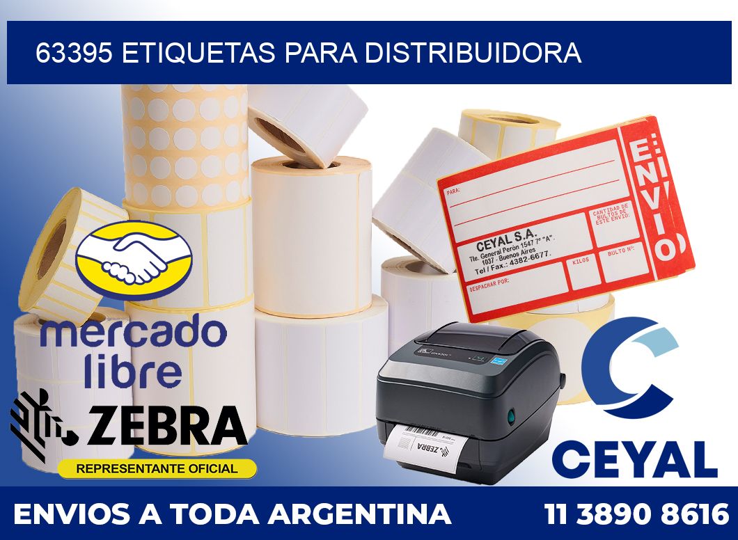 63395 Etiquetas para distribuidora