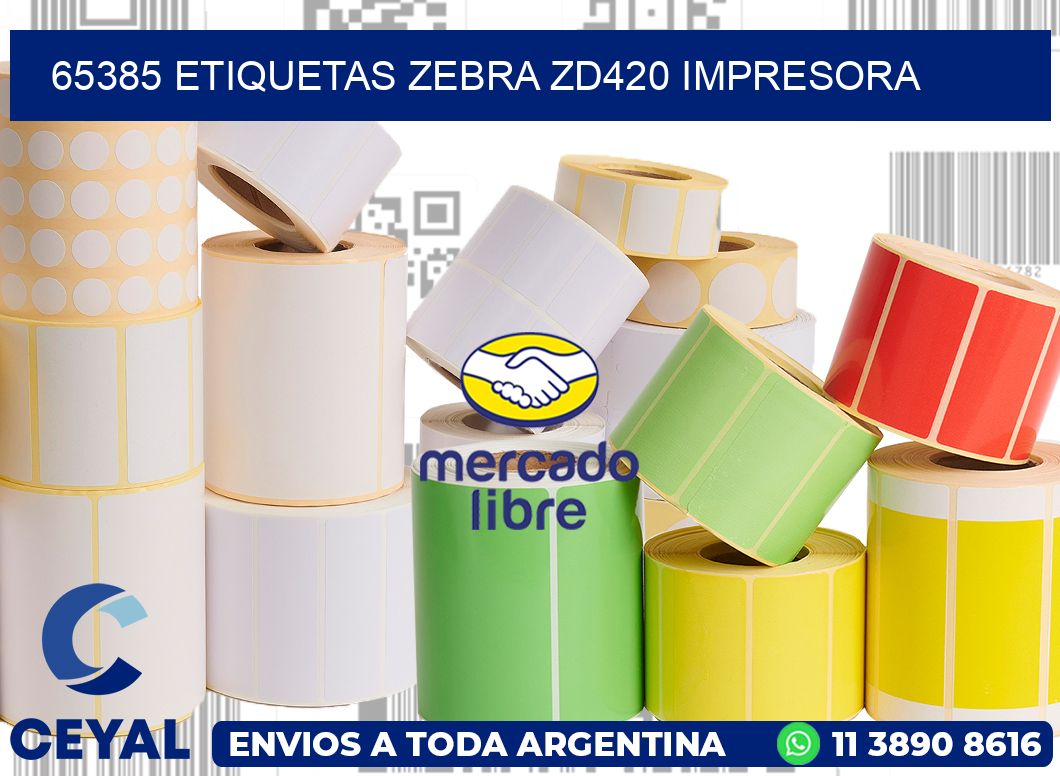 65385 etiquetas Zebra zd420 impresora