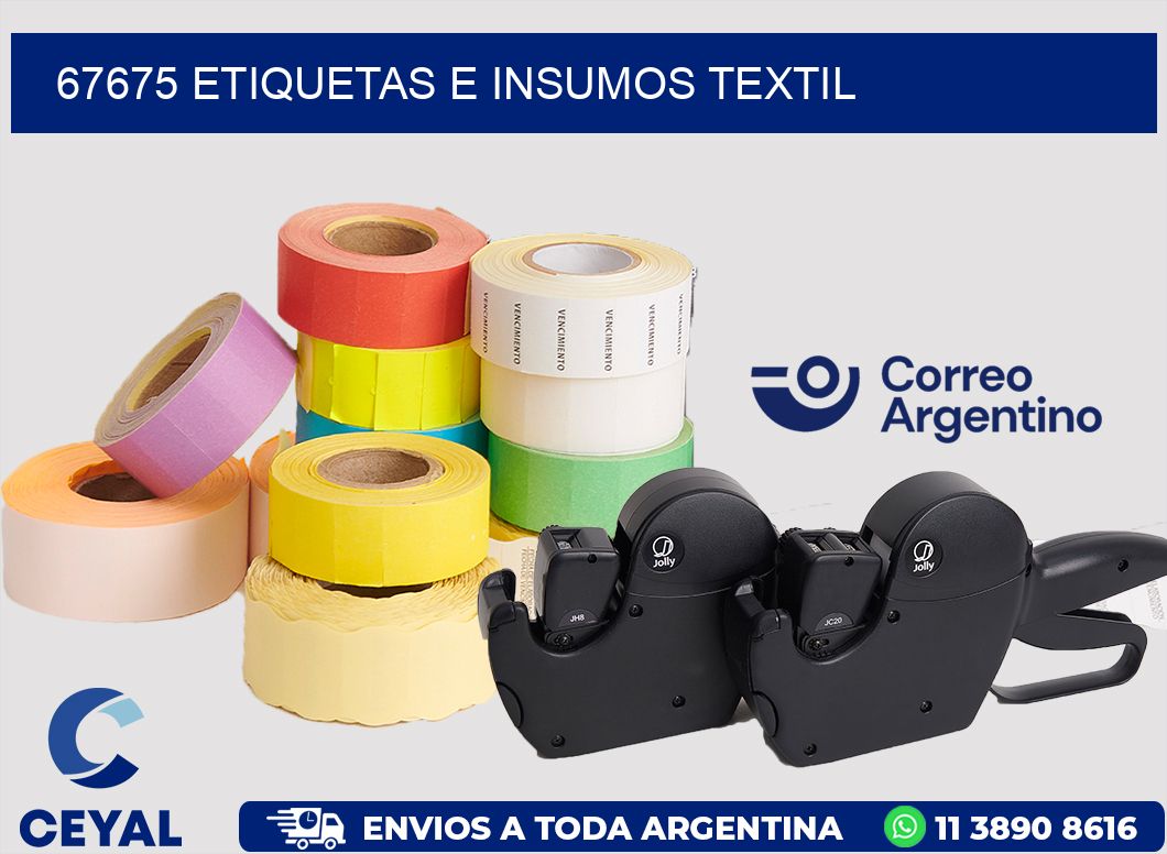 67675 etiquetas e insumos textil