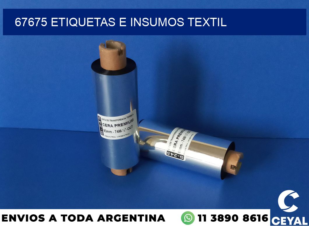 67675 etiquetas e insumos textil