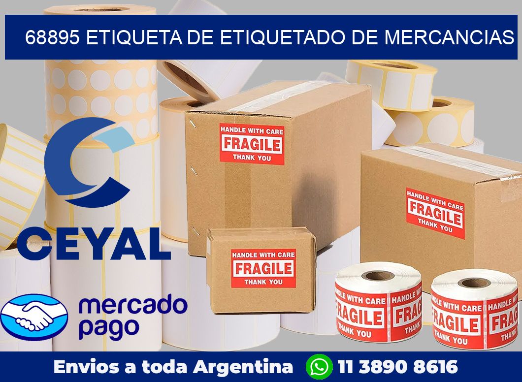 68895 Etiqueta de etiquetado de mercancias