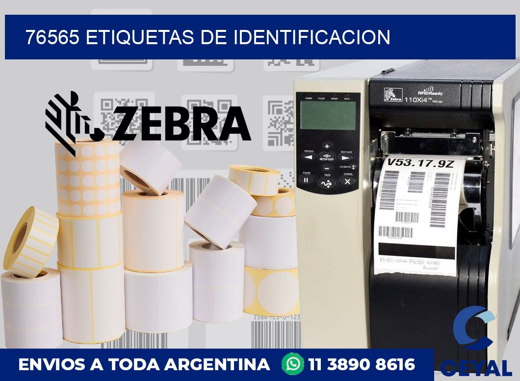 76565 Etiquetas de identificacion