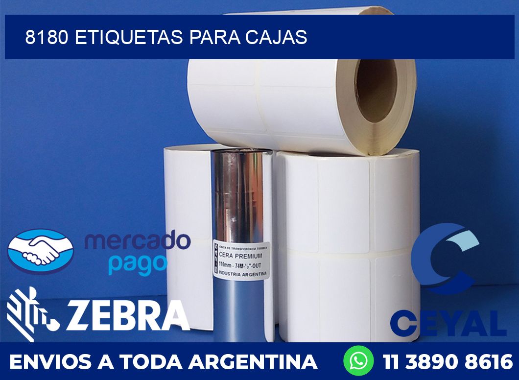 8180 etiquetas para cajas