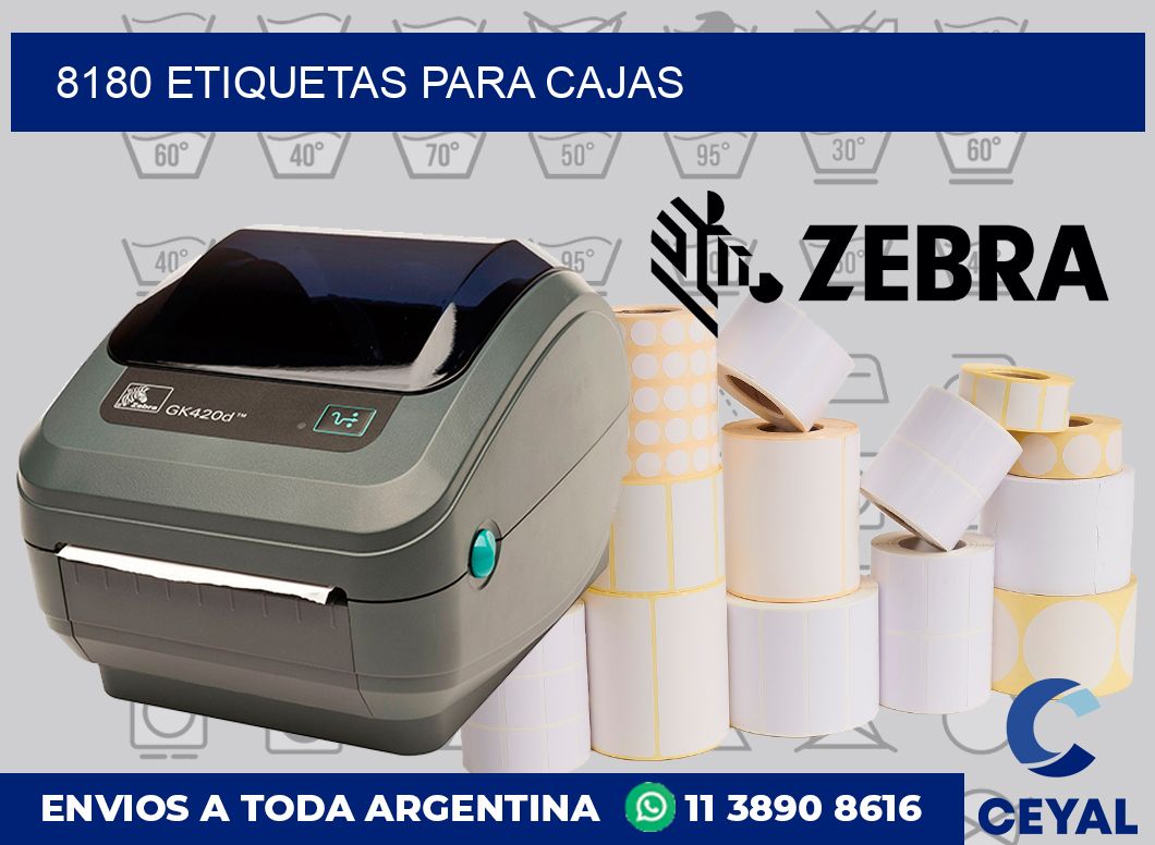8180 etiquetas para cajas
