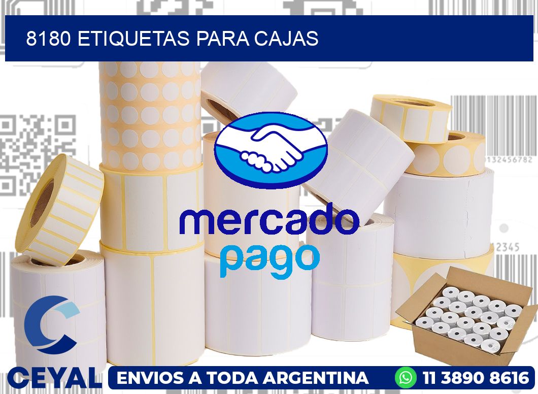 8180 etiquetas para cajas