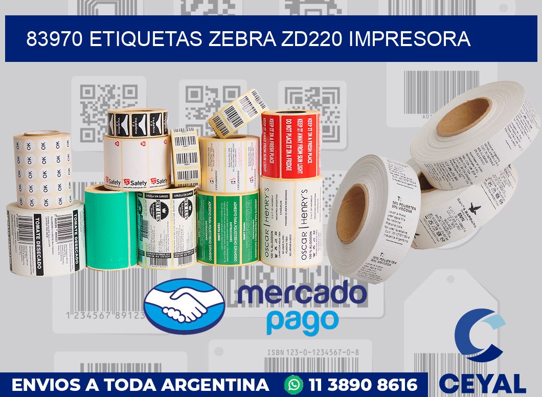 83970 etiquetas Zebra zd220 impresora