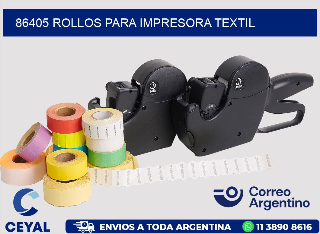 86405 rollos para impresora textil