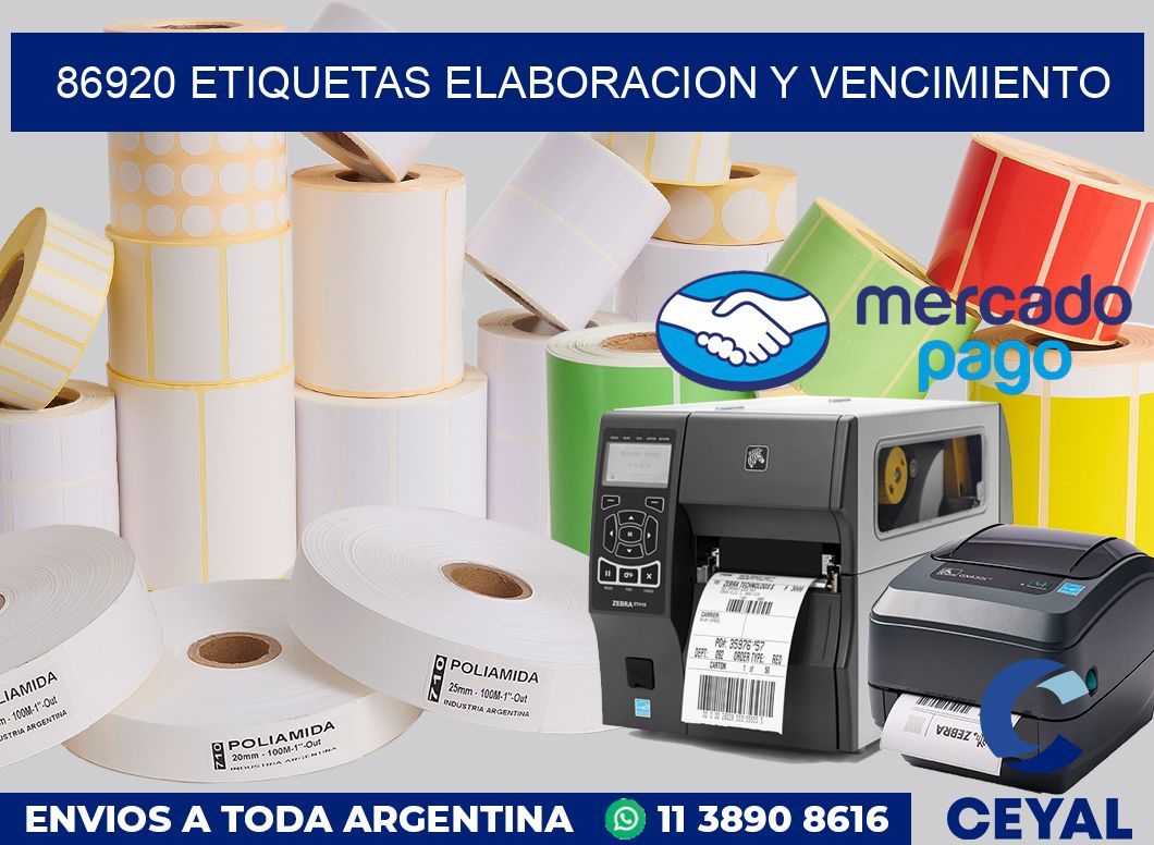 86920 Etiquetas elaboracion y vencimiento