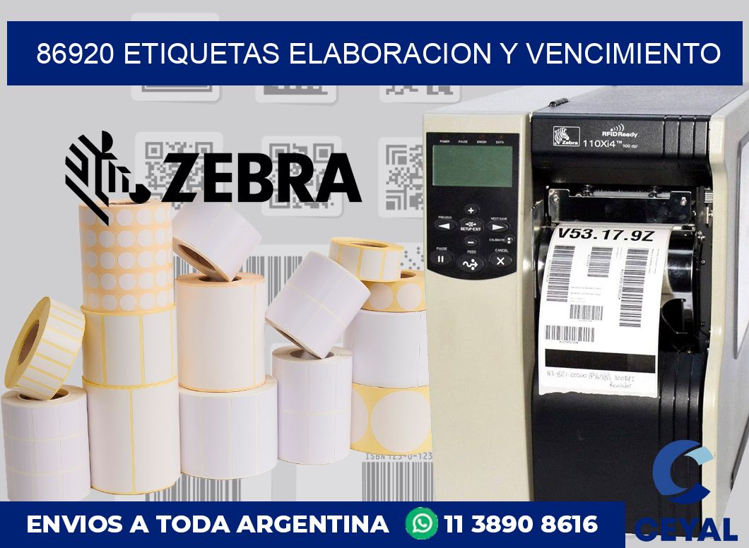 86920 Etiquetas elaboracion y vencimiento