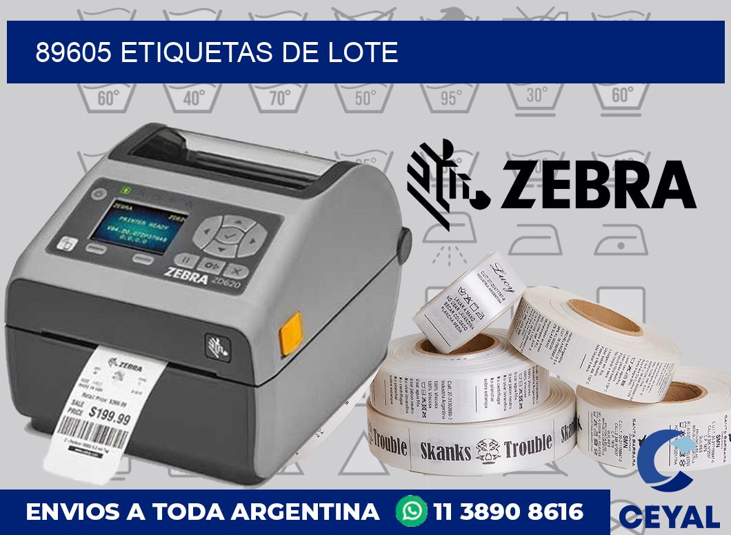 89605 Etiquetas de lote