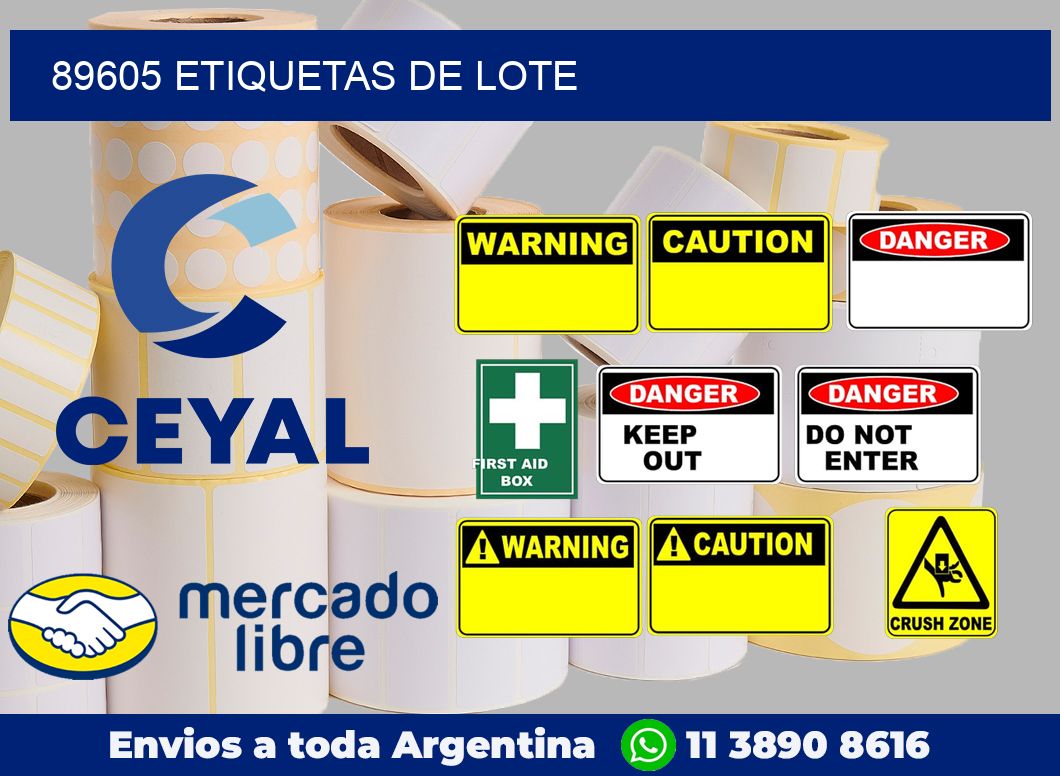 89605 Etiquetas de lote