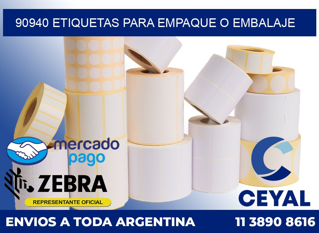 90940 etiquetas para empaque o embalaje