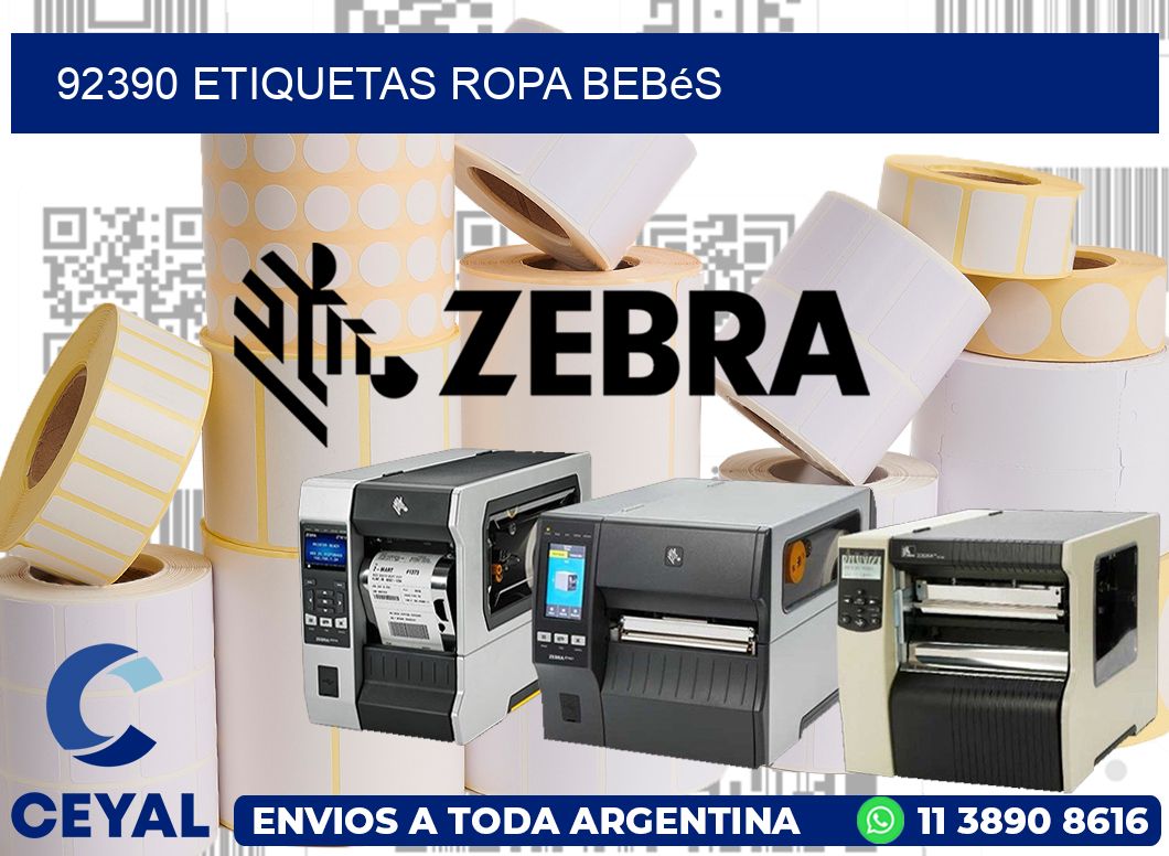 92390 Etiquetas ropa bebés