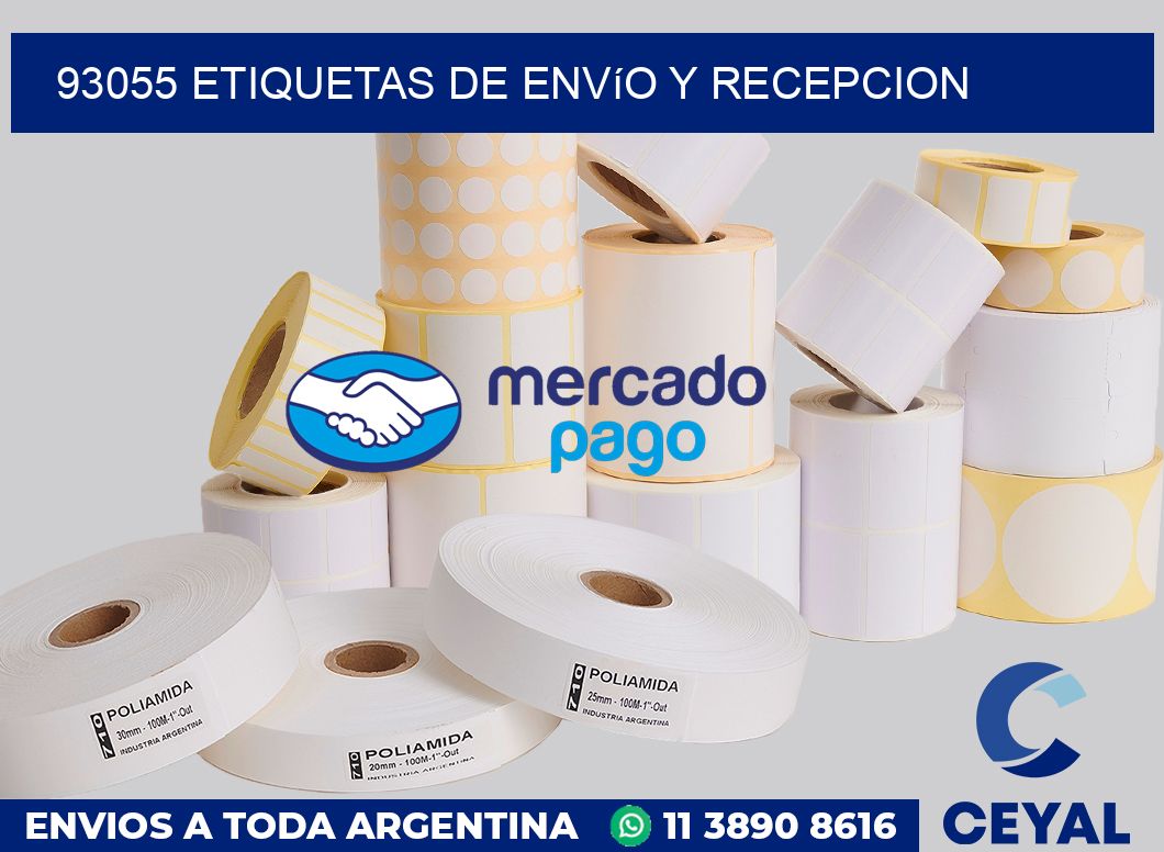 93055 Etiquetas de envío y recepcion