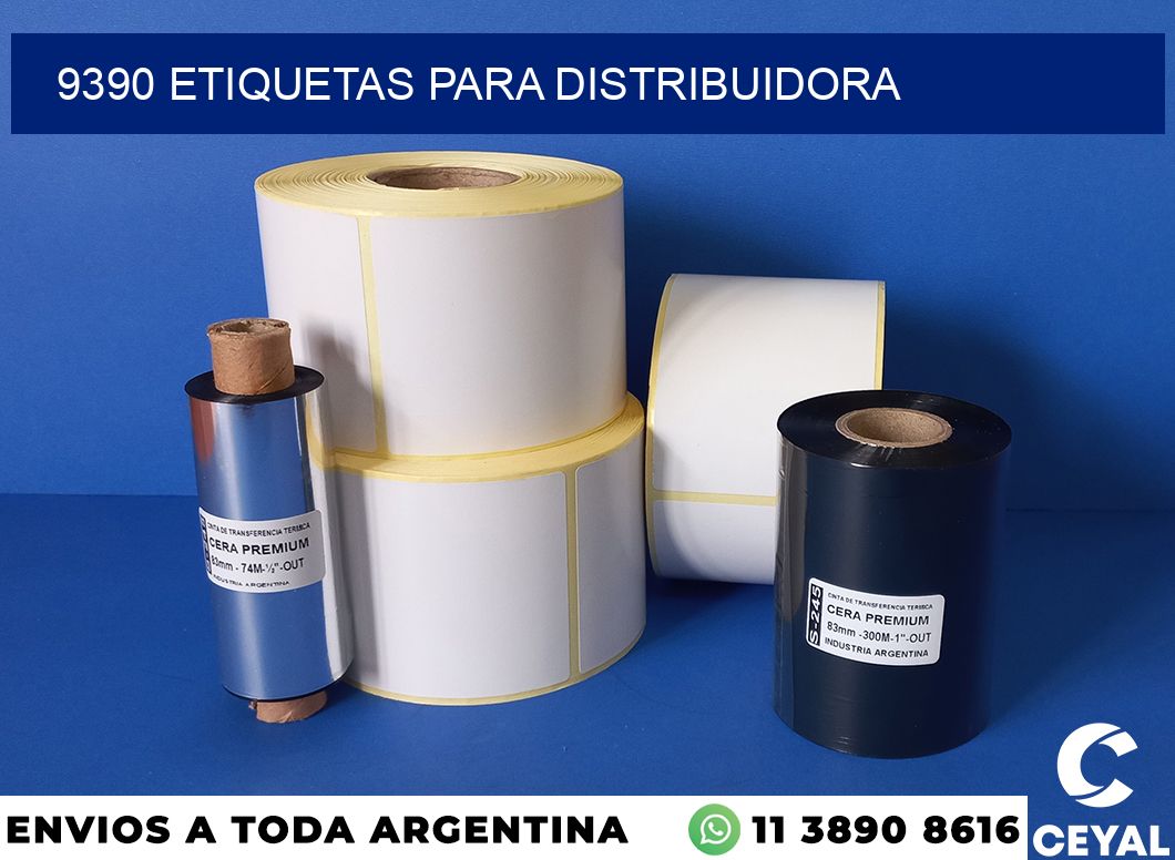 9390 etiquetas para distribuidora