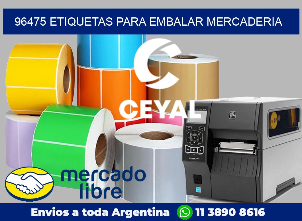96475 Etiquetas para embalar mercaderia